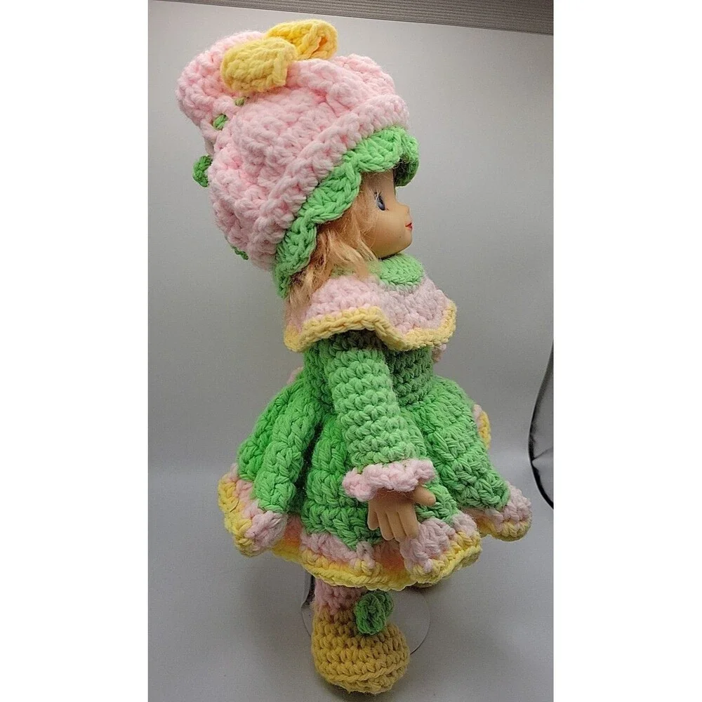 Hand Made Strawberry Shortcake Crocheted Doll Bubble Gum 12